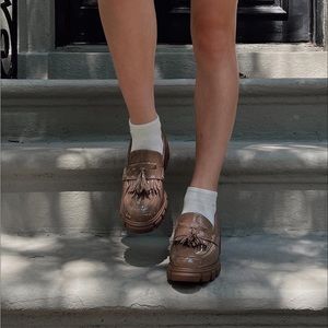 Patent Leather Mocha Loafers